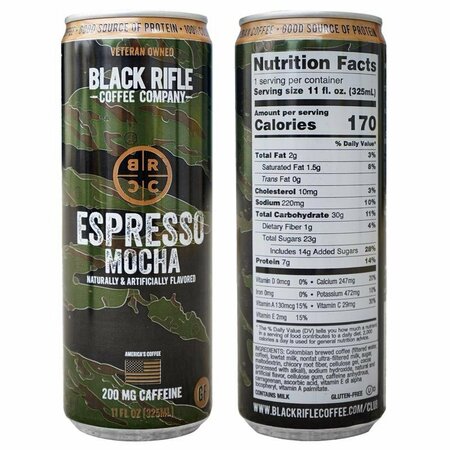BLACK RIFLE COFFEE CO ESPRES COFFEE MOCHA 11OZ 36-003-01C